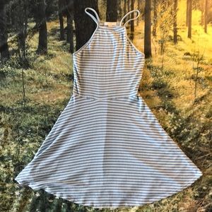 LA Hearts baby blue striped sundress